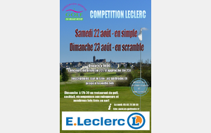 Compétition LECLERC - scramble -