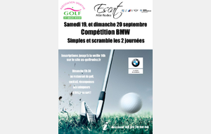 Compétition BMW  scramble dimanche 20/09 