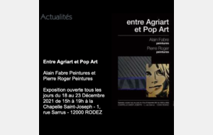 E X P O S I T I O N - Alain FABRE & Pierre ROGER