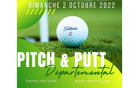 Championnat départemental de l'Aveyron de Pitch &amp; Putt le 2 octobre au Totche